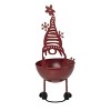 Transpac Metal 15.25 in. Red Christmas Leggy Gnome Bowl Decor - 3 of 4