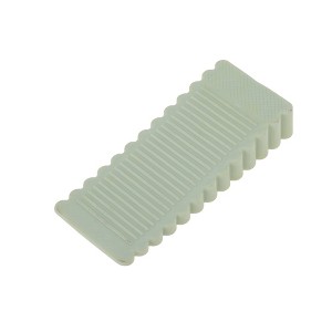 Unique Bargains Door Stop Under-Door Installation Small Wave Edges 3.66"x1.57"x0.59" 1 Pc - 1 of 4