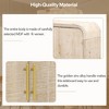 PAGED Curved Console Table Retro Minimalist Entryway Table with Gold Handles and Adjustable Dividers for Living Room, Entrance - 4 of 4