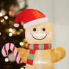 Itopfox 6 Foot Christmas Inflatable Gingerbread Man with Giant Gift Box Built in LED Lights Outdoor Holiday Yard Decoration 1 Piece - 4 of 4