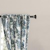 Ellis Curtain Wynette Lined 3" Rod Pocket Curtain Panel Pair with Tiebacks Blue - 3 of 4