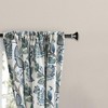 Ellis Curtain Wynette Lined 3" Rod Pocket Curtain Panel Pair with Tiebacks Blue - image 3 of 4