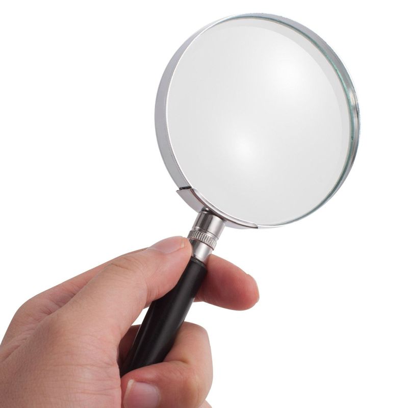 Insten Large 3X Handheld Magnifying Glass, 4" Magnifier Loupe for Reading Seniors Kids Science Insect - 100mm, 3 of 9