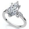 Pompeii3 Certified 2.04Ct Fiore Marquise Diamond Engagement Ring 14k Gold or Platinum Lab - 3 of 4
