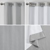 Kumasinova 84" Basket Weave Room Darkening Curtains Panel Set of 2,Grommet Top Window Curtains,OEKO-TEX Certified Kitchen Curtains for Living Room - 4 of 4