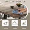homfan Industrial Dining Table for 6-8 People, 70.87" Long Wooden Kitchen Table with Sturdy Metal Frame & Rustic Brown Finish - 3 of 4