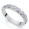 Pompeii3 .85Ct Diamond Wedding Anniversary Stackable Wave Bezel Ring 14k Gold or Platinum - 3 of 4