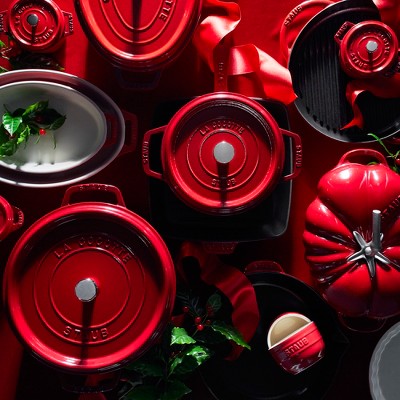 Cherry Red Ceramic 9-inch Pie Dish