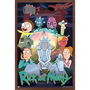 Trends International Rick And Morty - Season 4 Group Framed Wall Poster Prints - 1 of 4