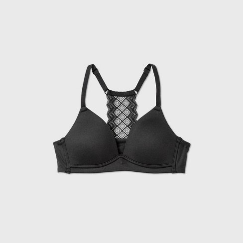 position Misunderstanding circulation Maidenform Girls' Pullover Racerback Bra With Lace - Black 34a : Target