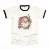Simply Sage Market Floral Santa Ringer Tee - 2 of 4
