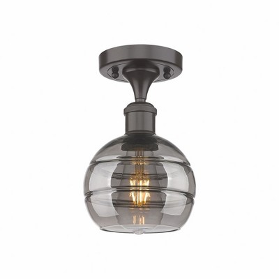 Rochester - 1 Light Semi-Flush Mount In Industrial Style-9.13 Inches Tall and 5.88 Inches Wide