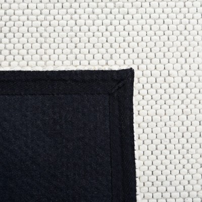 Ivory Braided Handwoven Wool Runner Rug