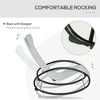 Pool Lounger, Outdoor Rocking Lounge Chair for Sunbathing, Pool, Beach, Porch with Pillow and Cool Mesh, Sun Tanning Rocker - 4 of 4