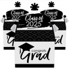 Big Dot of Happiness Black and White Grad - Best is Yet to Come - Treat Box Party Favors - 2025 Grad Party Goodie Gable Boxes - Set of 12 - 2 of 4