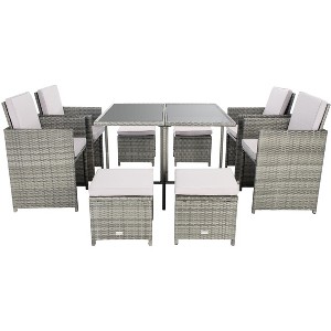 Enerson Dining Set - Outdoor - PAT7523 - Safavieh - 1 of 4