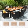 Tangkula 9 PCS Patio Dining Set for 8 Large Conversation Set w/ Umbrella Hole Seat Cushion - 4 of 4