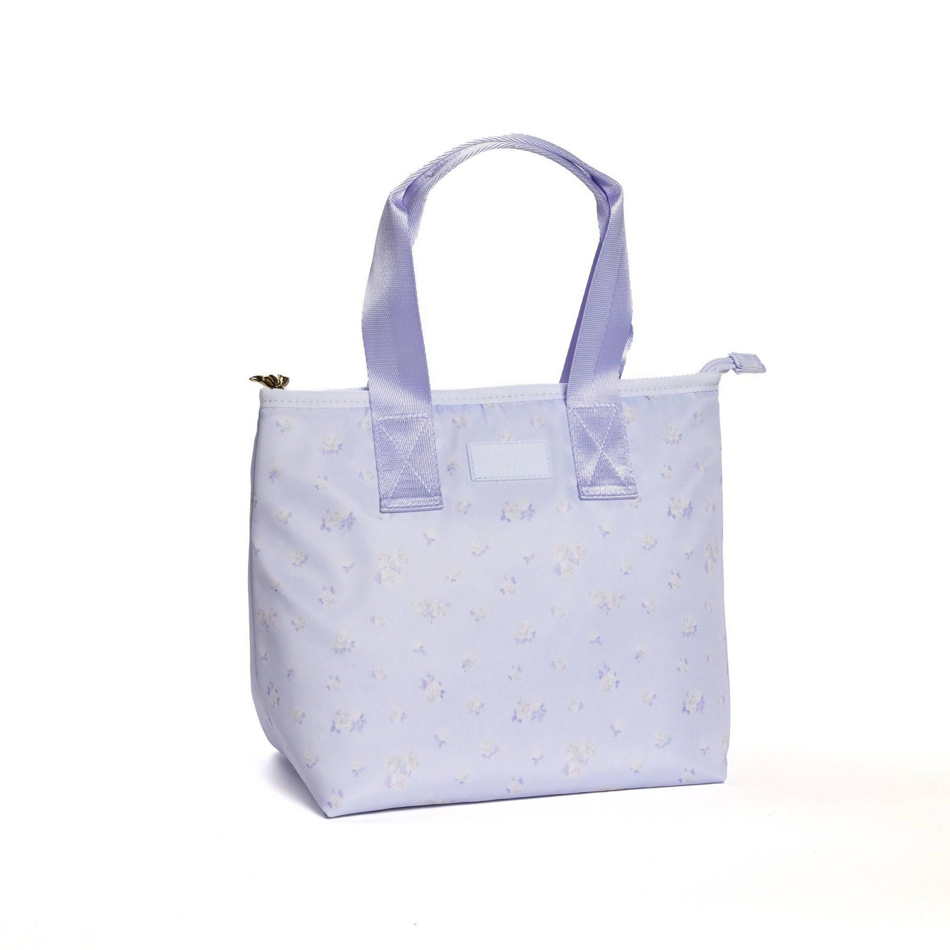 LoveShackFancy x Target - Yoobi Everblooming Rosettes Ditsy Lunch Tote Bag Breezy Blue