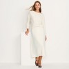 Lands' End Women's Cozy Rib Midi Wrap Skirt - 4 of 4