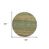 Olive Green And Chocolate Striped Washable Indoor Outdoor Area Rug - 3 of 4