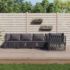 vidaXL Garden Lounge Set Anthracite, Dark grey - 2 of 4
