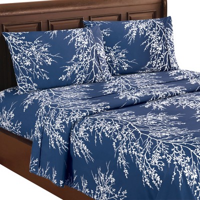 Collections Etc 4pc Foliage Sheet Set