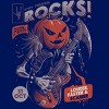 Junior's Design By Humans Rock Pumpkin By EduEly T-Shirt - 2 of 3