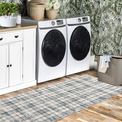Hallway Runner Rug Washable Vintage Distressed Area Rugs Non Slip Laundry Rug Runner Floor Carpet Runners for Hallways Entryway Laundry