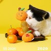ZEZE “Orange Blessings” Catnip Ball Toy-Orange - 2 of 4