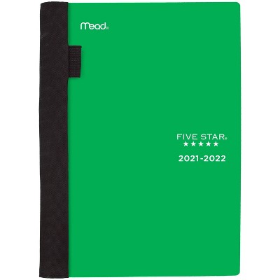 2021-22 Advance Academic Small Weekly/Monthly Planner 5.5" x 8.5" Green - Five Star