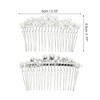 Unique Bargains Women's Faux Pearl Hair Comb Insertion Tools 1 Pc - 2 of 3