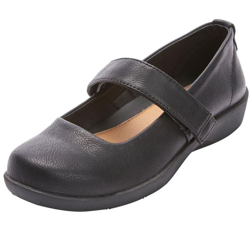 Comfortview Wide Width Carla Mary Jane Flat Women's Casual Shoes, 1 of 2
