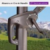 PURPLE LEA Cantilever Patio Umbrella with Base Included Square Umbrella with 360° Rotation and Aluminum Offset Hanging Outdoor Umbrella - 2 of 4