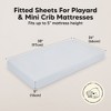 KeaBabies Mini Crib Sheets for Baby Girls, Boys, 2-Pack Soothe Pack and Play Sheets Fitted, Organic Pack N Play Mattress Sheet - 3 of 4