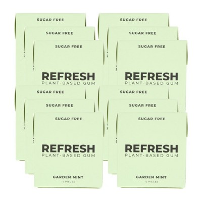 Refresh Gum Garden Mint Plant-Based Gum - Case of 12/12 ct