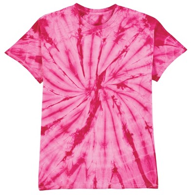 Collections Etc Tie Dye Rainbow Spiral Swirl Short Sleeve T-shirt X ...