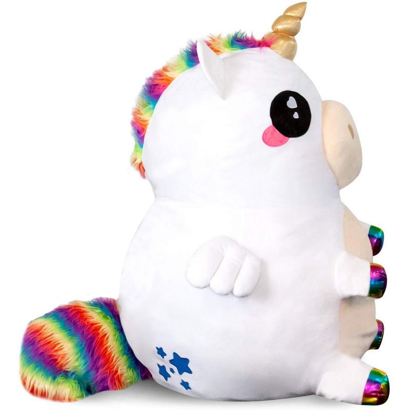 Se7en20 Glitter Galaxy Rainbow Unicorn 48 Inch Stuffed Animal Plush, 4 of 5