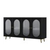 ACEPANO 59.8 in. W Modern Accent Sideboard Cabinet with Acrylic Doors For Hallways, Entrances & Living Room-Black - 2 of 4