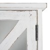 21" x 6" x 20" Hutchins Decorative Rustic Wood Wall Cabinet White - Kate & Laurel All Things Decor: Magnetic Glass Doors, Storage - 4 of 4