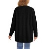 Girls' Medium - Long Sleeve Cable Knit Open - Front Cardigan Sweater Coat, Ideal for Cool Days - 2 of 4