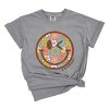 Simply Sage Market S.W.Smiley Groovy Floral Outline Garment Dyed Tee - 2 of 4