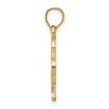 Black Bow Jewelry 14k Yellow Gold Three Leaf Clover Pendant, 12mm (7/16 inch) - 2 of 4
