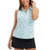 Tipsy Elves Quick Dry Women's Golf Shirt Sleeveless 1/4 Zip Tennis Shirts for Women Tank Top Polo Pickleball Outfits - 2 of 4