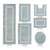 Hotel Bath Rug 100% Premium Cotton Tufted Weave Two Tone Reversible 6 Piece Bathroom Rug Set, Super Soft & Water Absorbent, Machine Washable Bathmat - 2 of 4