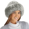 Collections Etc Faux Fur Trimmed Winter Fashion Hat - 2 of 4