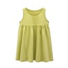 MyKids-USA Baby Girls Solid Round Collar Design Sleeveless Dress In Summer - 2 of 4