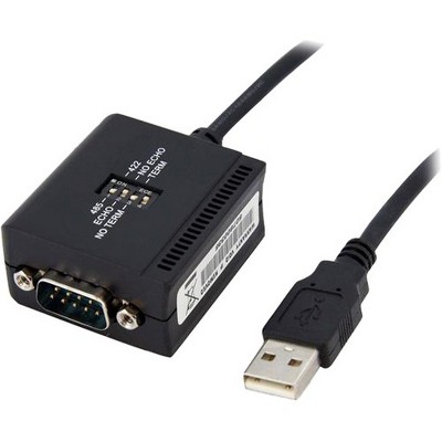 StarTech.com 6ft RS422/485 USB Serial Adapter w/ COM Retention - DB-9 Male Serial