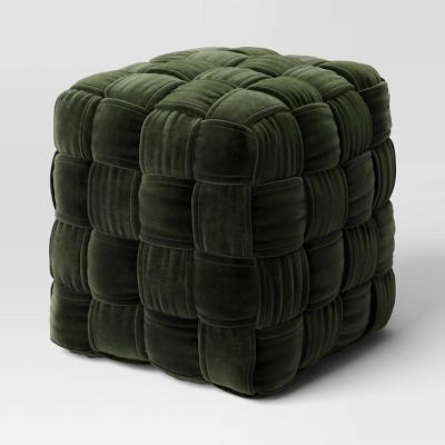 Gold pouf ottoman target online