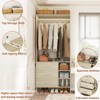 Aheaplus 30'' Freestanding Closet Organizer with Hanging Rods and Drawers, Closet System with Storage Shelves - 4 of 4