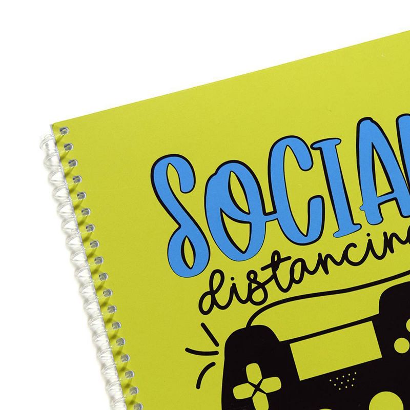 Wide Ruled 1 Subject Spiral Notebook Lets Game Social Distancing Champion - Top Flight, 2 of 4